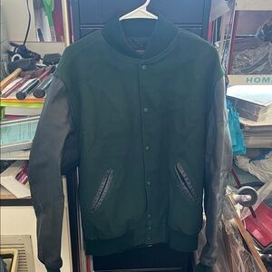 Holloway Dark Green and Black Bomber Jacket